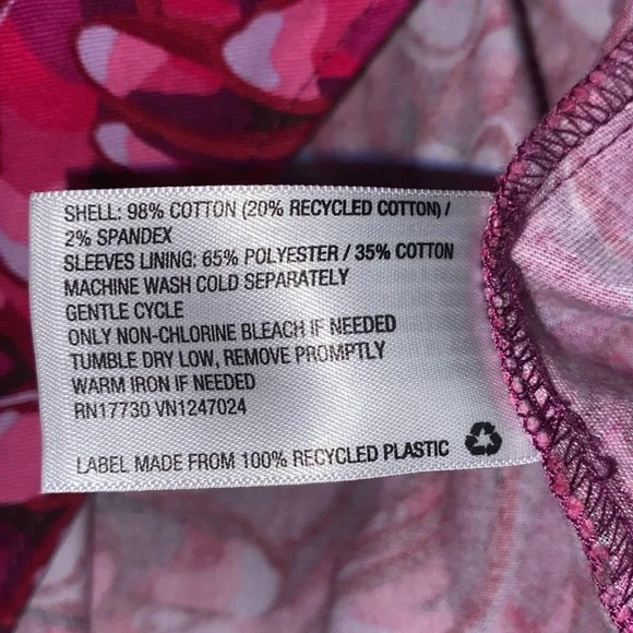 Kika Vargas x Target Pink Mum Floral Scallop Back Peplum Blouse Size 1X - Picture 13 of 14